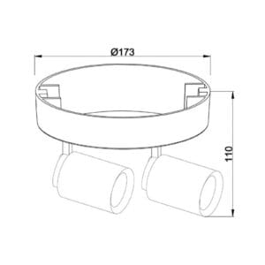 Svítidlo Deko-Light bílá hliník