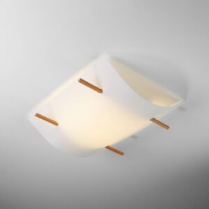 Svítidlo Domus buk/bílá bukové dřevo/lunopal