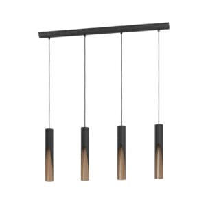 Svítidlo EGLO černá/dub ocel