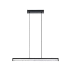 Svítidlo EGLO černá/čirá ocel/sklo