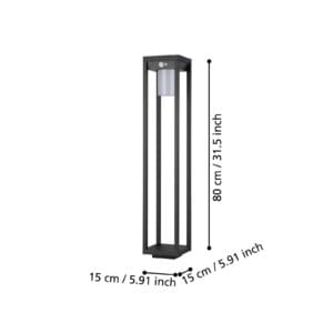 Svítidlo EGLO černá hliník/plast