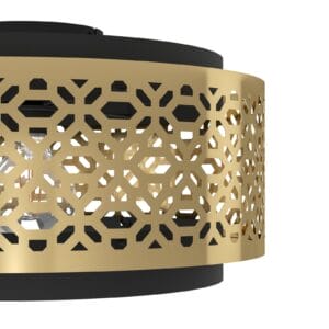 Svítidlo EGLO zlatá/černá ocel