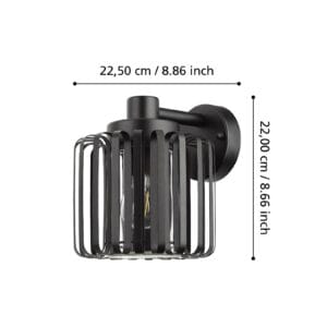 Svítidlo EGLO černá ocel