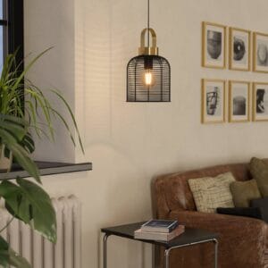 Svítidlo EGLO černá/mosaz ocel