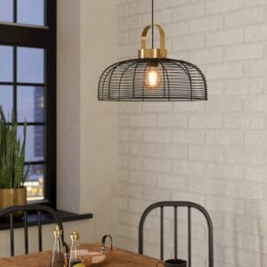 Svítidlo EGLO černá/mosaz ocel