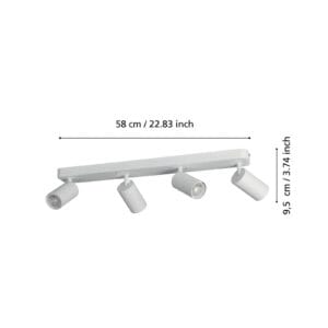 Svítidlo EGLO bílá ocel