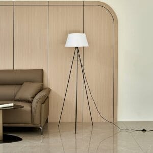 Svítidlo ELC hnědá/černá ocel/tkanina