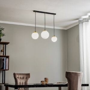 Svítidlo Eko-Light opál/černá/zlatá sklo/ocel