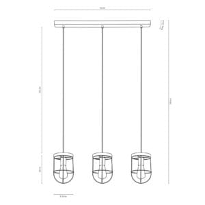 Svítidlo Envostar dřevo šedé/černé/šedé Borovicové dřevo/kov/textil