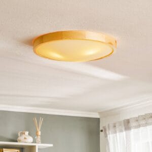 Svítidlo Envostar borovice přírodní/bílá dřevo/sklo