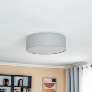 Svítidlo Euluna šedá textil/folie/kov