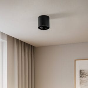 Svítidlo Euluna černá ocel/plast