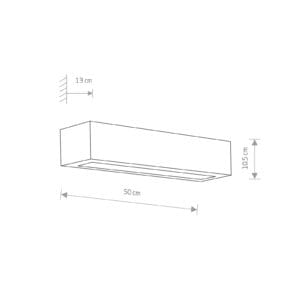 Svítidlo Euluna bílá sádra/sklo