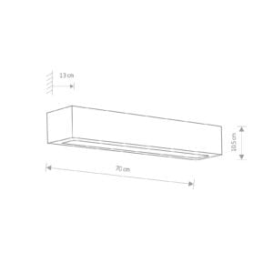 Svítidlo Euluna bílá sádra/sklo