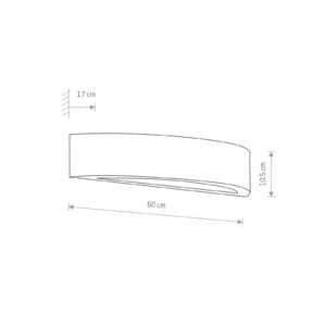 Svítidlo Euluna bílá sádra/sklo