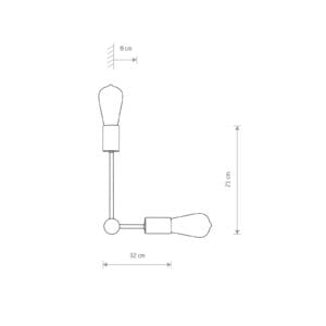 Svítidlo Euluna černá/zlatá ocel