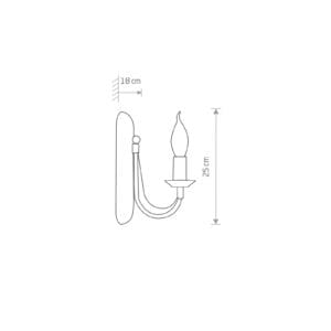 Svítidlo Euluna černá/zlatě patinovaná Ocel