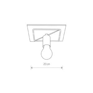 Svítidlo Euluna tmavě hnědá/černá překližka/ocel