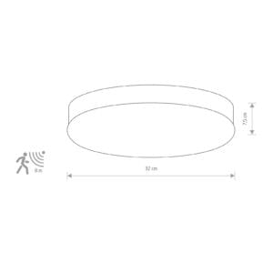 Svítidlo Euluna nerez/bílý ocel/sklo