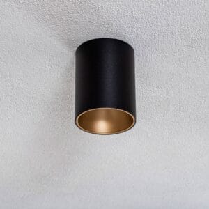 Svítidlo Euluna černá/zlatá Ocel/plast