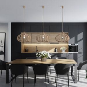 Svítidlo Euluna přírodní barva překližka/ocel