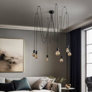 Svítidlo Euluna černá ocel