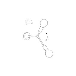 Svítidlo Euluna černá ocel
