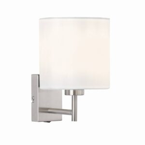 Svítidlo FISCHER & HONSEL bílý/matný nikl chintz/kov