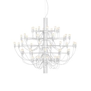 Svítidlo FLOS mražená/bílá ocel/mosaz