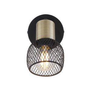 Svítidlo Globo černá/patinovaná mosaz železo