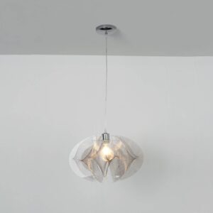 Svítidlo Holländer hnědá transparentní/stříbrná akryl/nylon/kov