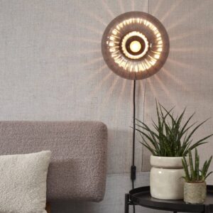 Svítidlo It's about RoMi černá/kouřově šedá sklo/kov