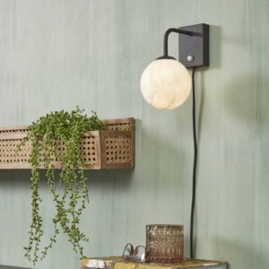 Svítidlo It's about RoMi bílá mramorovaná/černá sklo/kov