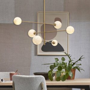 Svítidlo It's about RoMi bílo-šedá mramorovaná/zlatá sklo/kov