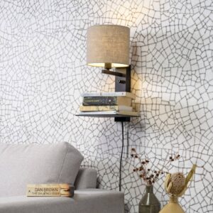 Svítidlo It's about RoMi černý/béžový železo/textil