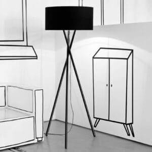 Svítidlo It's about RoMi černá železo/bavlna