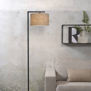 Svítidlo It's about RoMi černá/přírodní železo/textil