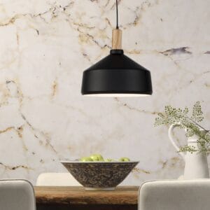 Svítidlo It's about RoMi černá/přírodní železo/jasanové dřevo