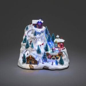 Svítidlo Konstsmide Christmas bílá/zelená/hnědá/červená polyresin