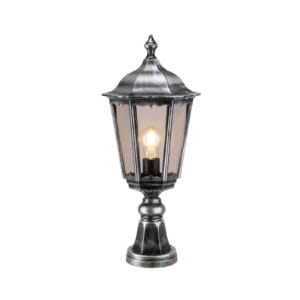 Svítidlo LCD černo-stříbrná hliníkový tlakový odlitek/sklo