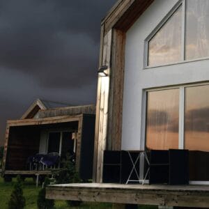 Svítidlo LEDVANCE černá plast/sklo