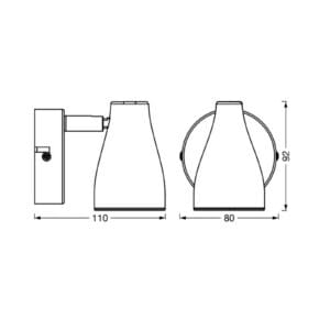 Svítidlo LEDVANCE černá plast/kov
