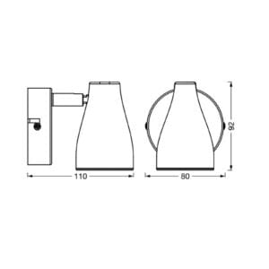Svítidlo LEDVANCE šedá plast/kov