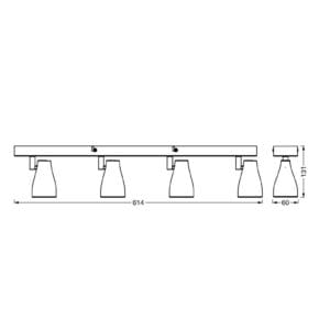 Svítidlo LEDVANCE šedá plast/kov