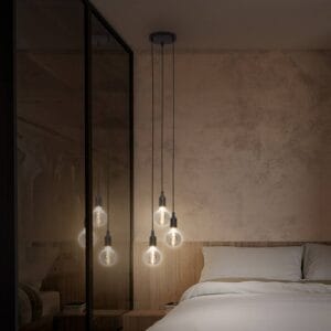 Svítidlo LEDVANCE černá ocel/textil