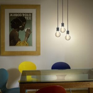 Svítidlo LEDVANCE šedá ocel/textil