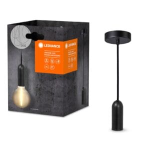 Svítidlo LEDVANCE černá ocel/textil