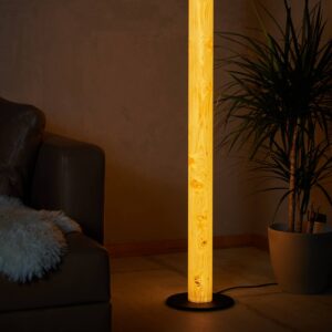 Svítidlo LeuchtNatur borovice/černá dřevo/ocel/akryl