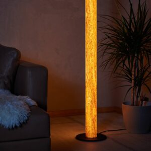 Svítidlo LeuchtNatur bříza/černá dřevo/ocel/akryl