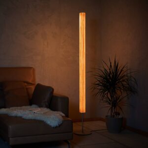 Svítidlo LeuchtNatur ořech/černá dřevo/ocel/akryl